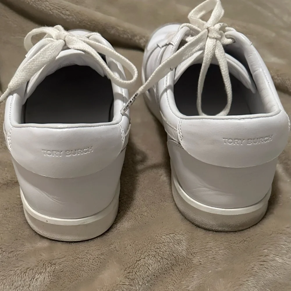 Tory Burch White Womens Sneakers - Picture 6 of 7